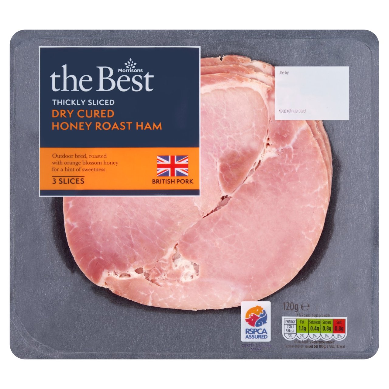 Morrisons The Best Thickly Sliced Dry Cured Honey Roast Ham